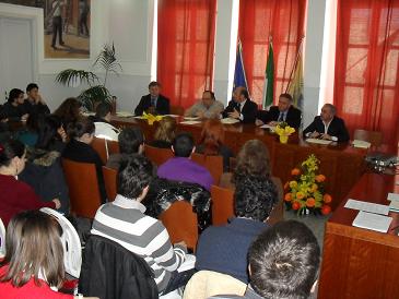 Il primo workshop si è tenuto presso la Sala consigliare del comune di Castelforte